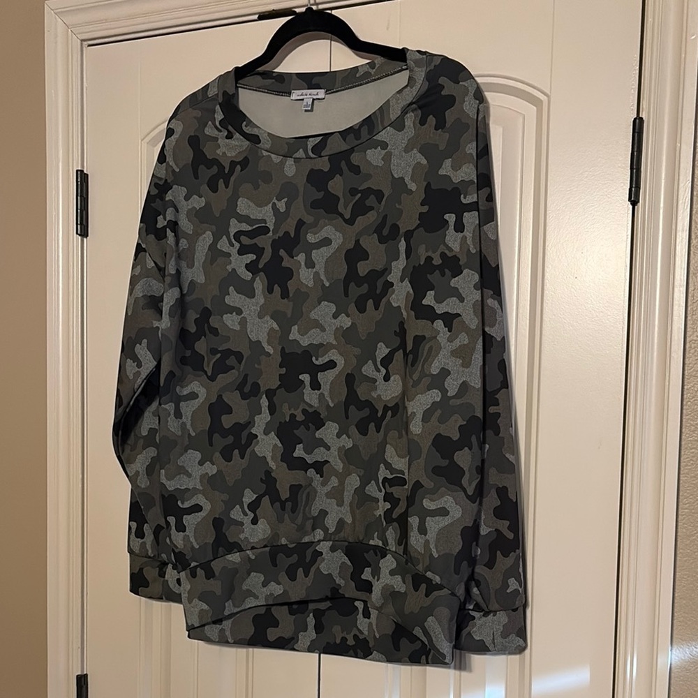 White Birch Camouflage Pattern Top